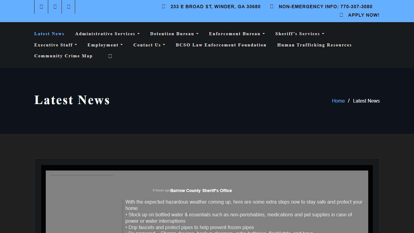 Latest News – BCSO