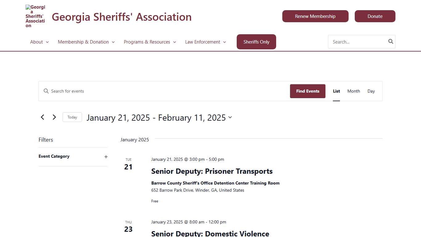 Events from August 12, 2022 – October 10, 2022 – Page 9 – Georgia Sheriffs' Association